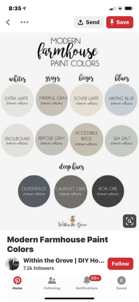 Sherwin Williams Exterior Paint Schemes, Dining Room Paint Color Ideas, Dining Room Paint Color, Grey Beige Paint, Mindful Gray Sherwin Williams, Modern Farmhouse Paint Colors, Most Pinned, Gauntlet Gray, Beige Paint Colors