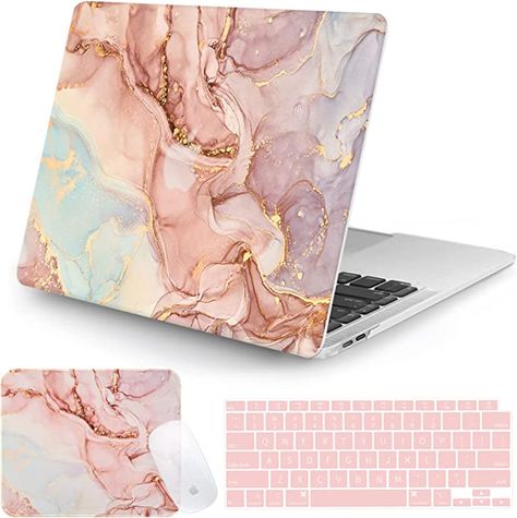 Watbro Compatible MacBook Air 13 Inch Laptop Case 2020 2019 2018 Released A1932/A2337 M1/A2179, Colorful Marble Case for MacBook Air 2020 with Keyboard Cover & Marble Pattern Mouse Pad Marble Pattern Design, Macbook Air Case 13 Inch, Macbook Pro Cover, New Macbook Air, Macbook Air Cover, Macbook Pro 13 Case, Macbook Air 13 Case, Macbook Air 13 Inch, Newest Macbook Pro