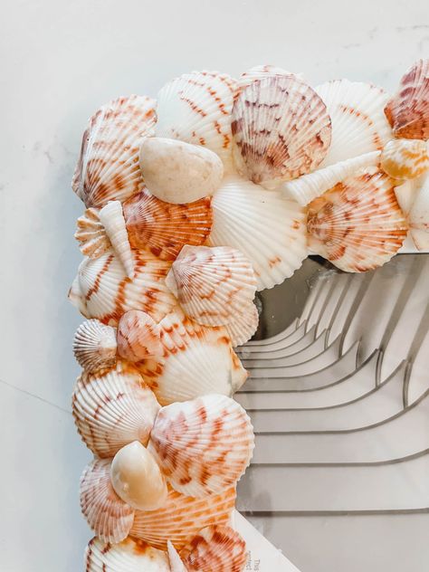 DIY Shell Frame: How to Add Coastal Style to a Picture Frame Seashell Picture Frames Diy Shells, Seashell Frame Ideas, Shell Pictures Art, Diy Seashell Picture Frame, Seashell Frame Diy, Shell Picture Frame Diy, Shell Picture Frame, Seashell Picture Frames, Seashell Frame