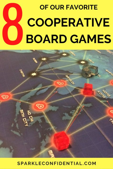 In cooperative board games, all players work together towards a common goal, so you all win (or lose) together. They promote communication & are great fun too! What are the best cooperative board games? Check out our top 5! #cooperativeboardgames #boardgames #bestcooperativeboardgames #bestboardgames #gamesnight Top Board Games, Games Night, Lifestyle Board, Fun Card Games, Cooperative Games, Strategy Board Games, Game Boards, Motivation Board, Win Or Lose