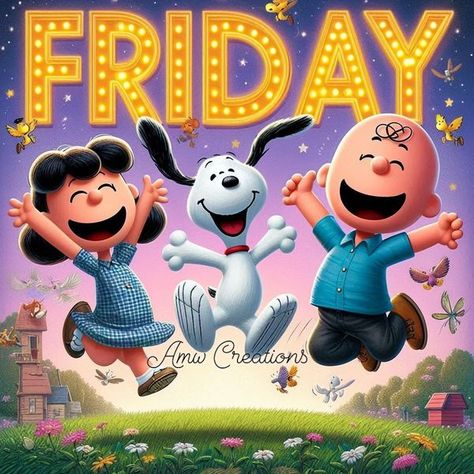 Snoopy is awesome | Happy  Friday 🙌🏽🙌🏽🙌🏽 | Facebook Snoopy Happy Friday, Friday Funny Images, Snoopy Friday, Text Pic, Friday Images, Black Inspirational Quotes, Friday Quotes, Hello Friday, Snoopy Pictures