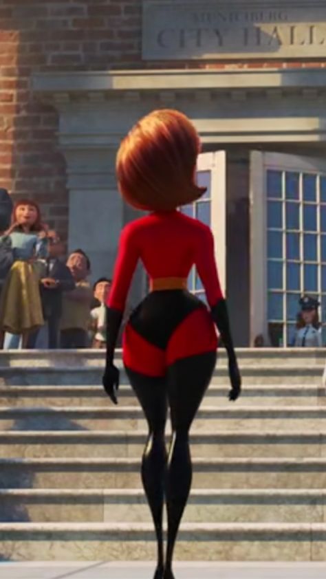 Mrs. Incredible Helen Parr from Disney Pixar Incredibles 2 (2018) Ms Incredible Icon, The Incredibles Helen, Mrs Incredible Costume, Pixar Mom, Pink Camaro, Miss Incredible, Wolf With Red Eyes, Ben 1000, Catsuit Outfit