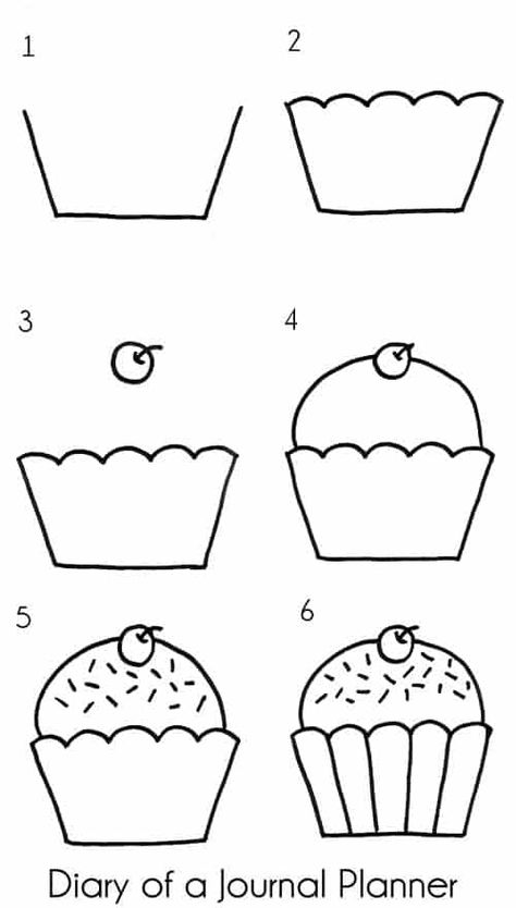 Easy Happy Birthday Doodles With Step By Step Instructions How To Draw Drawing, Easy Drawings Patterns, Step To Step Drawing Easy, Fun Things To Draw Easy Step By Step, Cute Things To Draw Step By Step, Step By Step Easy Drawings For Beginners, Easy Doodle Step By Step, Easy Pictures To Draw Step By Step, Easy Drawing Tutorials Step By Step Cute