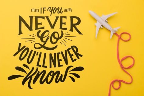 If you never go, you will never know. mo... | Free Psd #Freepik #freepsd #travel #summer #world #quote Never Stop Learning Quotes, Best Quotes Wallpapers, Hands Holding Flowers, Training And Development, Learning Quotes, Never Stop Learning, Inspirational Phrases, Brick Wallpaper, Motivational Messages