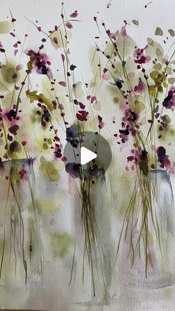 Luz María Westphal | Full video and tutorial English and Spanish! 🥰  https://www.patreon.com/LuzWatercolor  #watercolor, #watercolorpainting, #watercolorart,... | Instagram Abstract Watercolor Flowers Tutorial, Watercolor Glow Effect, How To Paint Light In Watercolor, Watercolor Moonlight Paintings, Maria Stezhko Watercolor, Transparent Watercolor Flowers, Abstract Watercolor Paintings Tutorials, Abstract Watercolor Flower, Watercolor Flowers Tutorial