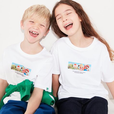 Discover great products at the best prices at Dealmoon. Uniqlo The Super Mario Bros. Movie UT (Short-Sleeve Graphic T-Shirt). Price:$14.90 at Uniqlo Uniqlo Kids, The Super Mario Bros Movie, Super Mario Bros Movie, Super Mario Bros, Mario Bros, New Kids, Super Mario, Kids Clothing, Uniqlo