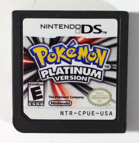 Nintendo DS - Pokemon Platinum Version - Game Cartridge Only! Very Clean! Nintendo Ds Pokemon, Mario Kart Ds, Pokemon Heart Gold, Pokemon Omega Ruby, Pokemon Platinum, Pokemon Game, Nintendo Ds Games, Soul Game, All Video Games