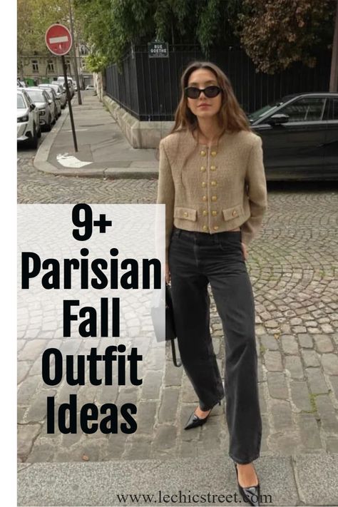 parisian fall outfits casual, parisian fall outfit, parisian fall outfit ideas, parisian style, parisian outfits fall, Parisian Style Party Outfits, Fall French Fashion Women, Classic Eclectic Style, French Outfits Fall, Parisian Outfits Women, How To Dress In Paris In The Fall, Paris Chic Outfit, Paris Outfits Casual, French Preppy Style