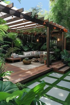 Easy Outdoor Projects, Diy Backyard Projects, Tall Shrubs, Beautiful Environment, Tree Bench, Aesthetic Garden, Stone Pathway, Vertical Gardens, Backyard Paradise