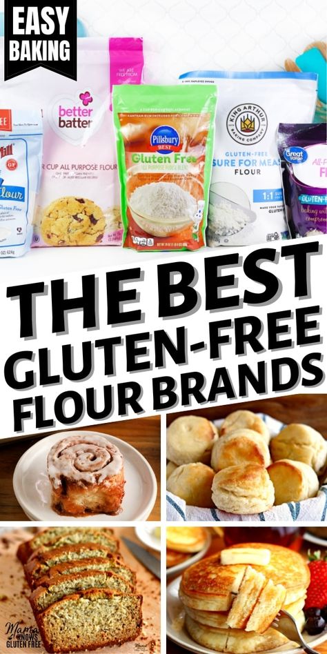 Best Gluten Free Flour, Gluten Free Bread Maker, Pillsbury Gluten Free, Gluten Free Flour Recipe, Gluten Free Food List, Gluten Free Dinner Easy, Lactose Free Recipes, Gluten Free Banana Bread, Baking Substitutes