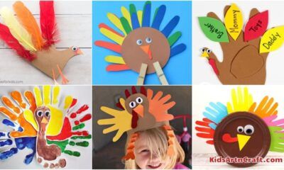 Crafts For Thanksgiving, Hand Turkey Craft, Turkey Handprint Craft, Christmas Handprint Crafts, Fun Thanksgiving Crafts, Thanksgiving Crafts Diy, Turkey Crafts, Stick Crafts, Thanksgiving Crafts For Kids