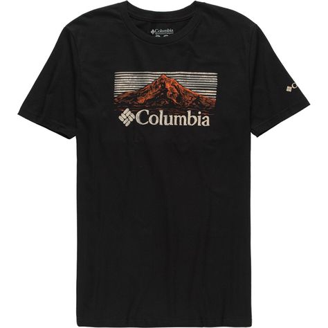 Even when we aren't in the mountains we are dreaming about being there so we wear the Columbia Chroma Short-Sleeve T-Shirt. This casual T-shirt is at home around the house, at the bar, or even on the trails. Columbia Tshirt, Casual T Shirt, In The Mountains, The Bar, We Wear, Casual T Shirts, Access Denied, The House, Columbia