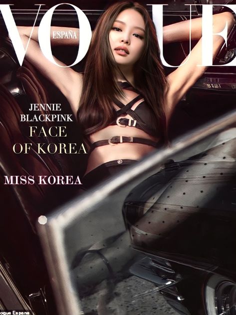 #kimjennie #blackpink #misskorea #visualqueen #kpopqueen #beauty #jennieedit Jennie Magazine Cover, Jennie Magazine, Cover Vogue, U Go Girl, Vogue Magazine Covers, Miss Korea, Jennie Kim Blackpink, Model Aesthetic, Jennie Kim