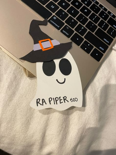 Ghost Door Decs Ra, Ghost Door Decs, Halloween Door Tags Ra, Halloween Door Tags, Fall Ra Door Decs, Halloween Door Decs Ra, Fall Ra Bulletin Boards, Fall Door Tags, Halloween Door Decs