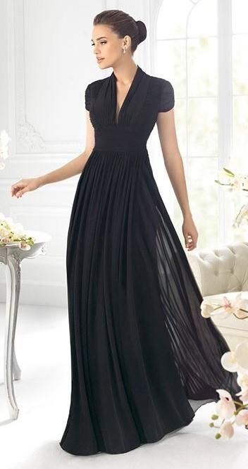 Sukienki Maksi, 파티 드레스, Chique Outfits, Mother Of Groom Dresses, Mob Dresses, Mother Of The Bride Dress, Long Black Dress, Looks Chic, Bride Dresses