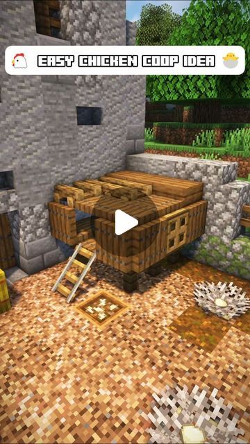 EcoSMP on Instagram: "Minecraft Mini Builds Ep. 69 | Easy Chicken Coop Idea    In this EcoSMP Minecraft Mini Builds episode, we show an easy and chicken coop interior design idea for your survival house. Don't forget to subscribe for more Minecraft building tips and tricks, Minecraft hacks, Minecraft tutorials, and more to bring your Minecraft aesthetic to the next level!    ► Credits:  🏗️ Builder: DarkCoupon  🏞️ Complementary Shaders  🎬 Replay Mod  🎮 EcoSMP Server  🎵 Music Courtesy Of Mojang Studios    #minecraft #minecraftbuild #minecrafttutorial #minecraftinterior #minecraftideas #minecrafthowto #minecrafttipsandtricks #minecrafthacks #minecraftdesign #minecraftbuilding #minecraftsurvival #minecraftaesthetic #minecraftfantasy #minecraftinspiration #ecosmp" Practical Minecraft Builds, Minecraft Mining Levels, Chicken Coop Ideas Minecraft, Chicken Coop Minecraft Ideas, Minecraft Camp Fire Ideas, Minecraft Building Ideas Survival, Chicken Coop Minecraft, Chicken Coop Interior, Minecraft Mini Builds