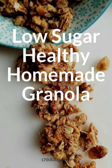 The 17 Day Diet Lean Granola you've been waiting for! This healthy version of a low-sugar granola that's EASY to make. #lowcarb #lowcarbmealplanning #lowsugargranola Low Cal Granola Recipe, No Sugar Granola Recipe, Healthy Homemade Granola, Homemade Healthy Granola, Healthy Granola Recipe Low Sugar, Ww Granola Recipe, Granola For Diabetics, Diy Granola Healthy, Homemade Sugar Free Granola