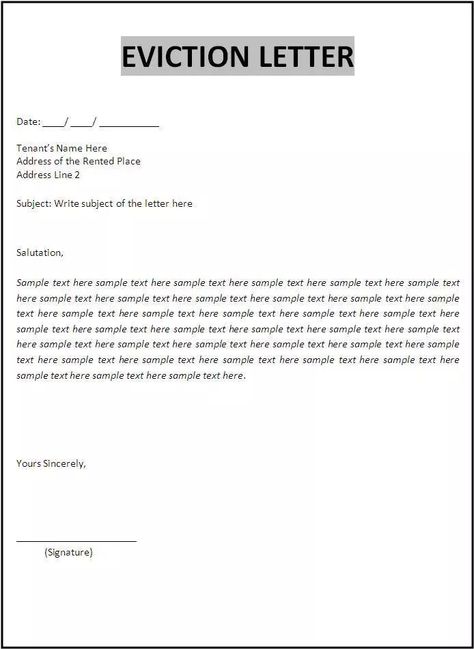 Eviction Letter Templates | 12+ Free Word, Excel & PDF Eviction Letter, Blue Dreads, Recommendation Letter, Letter Template Word, Eviction Notice, Letter Templates Free, Meeting Agenda Template, Rental Application, Legal Forms