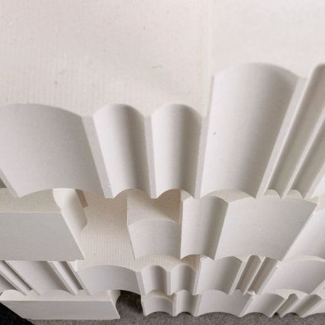 BIBLOS COTONE - GO plus Folding Origami, Ceiling Detail, Purpose Driven, Material Textures, Wall Finishes, Materials And Textures, The Ceiling, False Ceiling, Facade Design