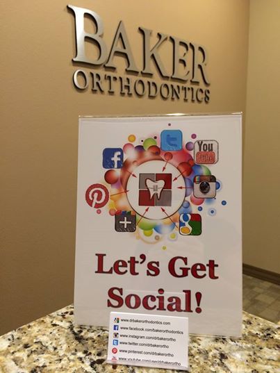 Baker Orthodontics is getting social!!! Through Facebook, Twitter, YouTube, Instagram, Google+, Pinterest, & www.drbakerorthodontics.com, Baker Orthodontics provides fun facts, updates, and helpful information available to patients. #bakerorthodontics Dental Office Promotion Ideas, Dental Contest Ideas, Dental Office Contest Ideas, Orthodontic Office Contest, Orthodontic Office Contest Ideas, Orthodontic Marketing Ideas, Dental Office Marketing Ideas, Dental Office Ideas, Orthodontic Contests