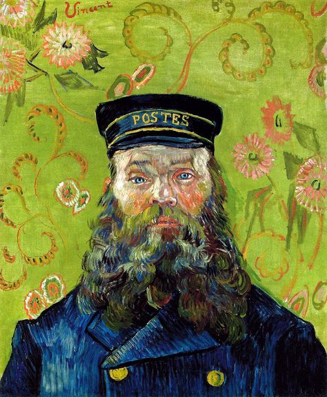 Vincent van Gogh - The Postman (Joseph Etienne-Roulin).  La muerte del comendador (Libro 2) - Haruki Murakami Artist Van Gogh, Michael Angelo, Barnes Foundation, The Postman, Istoria Artei, Vincent Van Gogh Paintings, Arte Van Gogh, Van Gogh Museum, Art Van