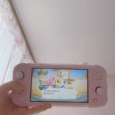 Pink Nintendo Switch, Pink Switch, Pink Nintendo, Nintendo Lite, Game Setup, Pink Games, Switch Accessories, Nintendo Switch Case, Streaming Setup