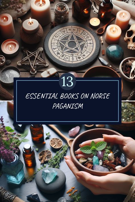 Explore the fascinating world of Norse Paganism with these 13 essential books. From rich myths to practical guides on rituals, this curated list is perfect for anyone interested in enhancing their understanding of Norse traditions and beliefs. Dive into works that cover everything from the basics of pagan practices to in-depth analyses of historical texts. Whether you're a beginner seeking to learn or someone looking to deepen your knowledge, these books offer valuable insights into Norse culture and spirituality. Embrace your curiosity and enrich your journey with these recommended reads. Norse Pagan Altar, Norse Traditions, Norse Magic, Pagan Practices, Norse Culture, Witchcraft Movie, Witchcraft Shop, Norse People, Norse Paganism