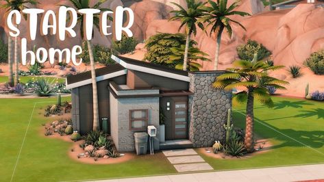 Home The Sims 4, Sims 4 Base Game, Sims 4 Houses Layout, Oasis Springs, Sims 4 Speed Build, Sims 4 House Design, Casas The Sims 4, Sims House Plans, Sims House Design