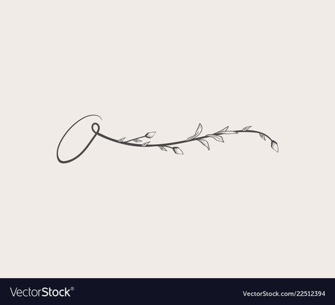 Letter O Tattoo Design, Small O Tattoo, O Letter Tattoo Ideas, Cursive O Tattoo, Letter O Tattoo Ideas, Letter O Tattoo, O Tattoo Letter, O Monogram, Tiny Wrist Tattoos