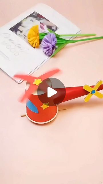 Crafts With Paper Cups, Paper Cup Helicopter Craft, Paper Cup Helicopter, Paper Cup Crafts For Kids, Cardboard Helicopter, Paper Helicopter Craft, How To Do A Helicopter, How To Make A Helicopter, Paper Helicopter Template