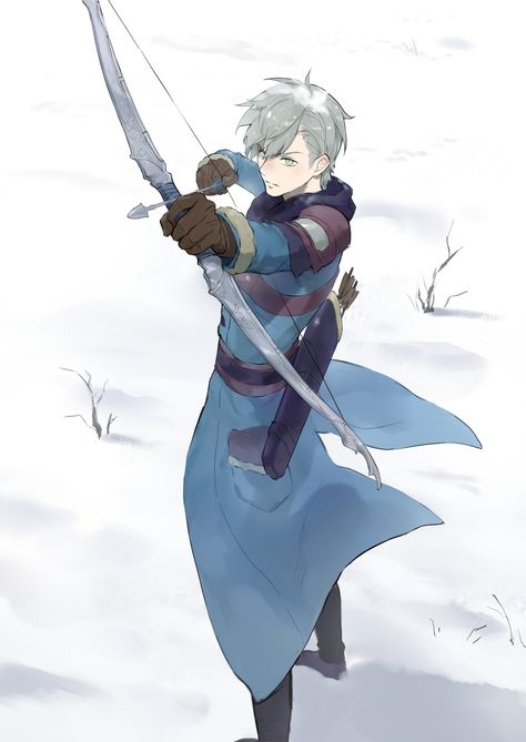 Archer Pose Reference Male, Witch Hunter Character Design, Fire Emblem Ashe, Ashe Fire Emblem, Archer Character Design, Archer Oc, Archer Rpg, Fantasy Archer, Archer Pose