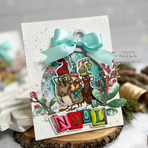 Aall and Create STAMPtember® 2024 Exclusive Collaboration! | Stamptember 2024, Winter Cards Handmade, Holiday Gift Card Holders, Nichol Spohr, Holiday Party Kids, Winter Birds, Christmas Gift Card Holders, Birthday Thanks, Holiday Gift Card