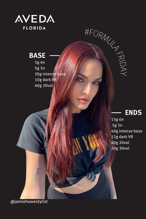 red hair color formula Aveda Copper Hair Color Formula, Aveda Deep Color Formulas, Aveda Color Chart, Aveda Red Hair Color Formula, Aveda Red Hair Color, Spicy Red Hair Color, Aveda Hair Color Chart, Spicy Red Hair, Aveda Color Formulas