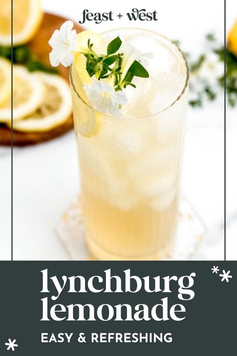 Cool off with a refreshing Lynchburg Lemonade, a classic cocktail made with lemon juice, orange liqueur, lemon-lime soda and Jack Daniel's. Limoncello Lemonade, Lemonade Cocktail Recipe, Lynchburg Lemonade, Frozen Drinks Alcohol, Lemon Drop Cookies, Jack And Coke, Vodka Lemonade, Citrus Squeezer, Lemonade Cocktail