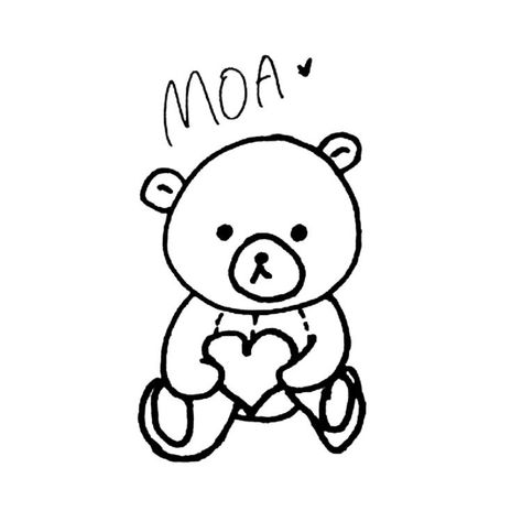 Beomgyu Bear Icon, Beomgyu Bear Drawing, Beomgyu Signature, Beomgyu Doodle, Beomgyu Drawing, Txt Tattoos, Bear Fanart, Bear Beomgyu, Beomgyu Bear