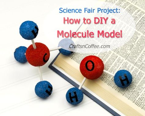 For science people learn and understand it in different ways.  The best way to cater to everyone's learning habits, the instructor can try to make a diagram or a physical creation of the lesson to portray in physical terms exactly what is trying to be said.  For example this model of the water molecule helps everyone to physically see what is going on instead of lecturing or looking at a 2D model. Ideas For Science Fair, Science Project Models, Molecule Model, Science Party Decorations, Project Science, Elementary Science Classroom, Cool Science Fair Projects, Chemistry Projects, Science Models