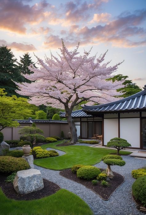 30 Japanese Backyard Garden Ideas To Transform Your Outdoor Space Japanese House Backyard, Modern Zen Backyard, Japanese Moss Garden Outdoor, Japanese Garden Design Modern, Japanese Garden Aesthetic, Japan Garden Design, Japanese Yard, Japanese Zen Garden Landscaping, Small Japanese Garden Ideas