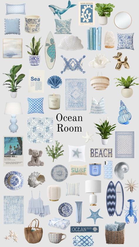 Costal Bedroom, Coastal Room Decor, Surf Room Decor, Ocean Room Decor, Beachy Room Decor, Beach Room Decor, Surf Room, Ocean Room, Beach Themed Bedroom