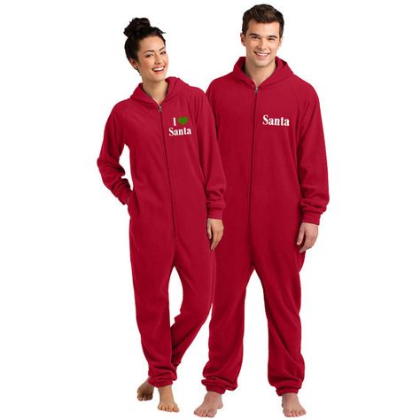 Onesie Couple, Couples Onesies, Santa Onesie, Mr And Mrs Claus, Cute Edgy Outfits, Adult Onesie Pajamas, Matching Christmas Outfits, Monogrammed Pajamas, Christmas Pj