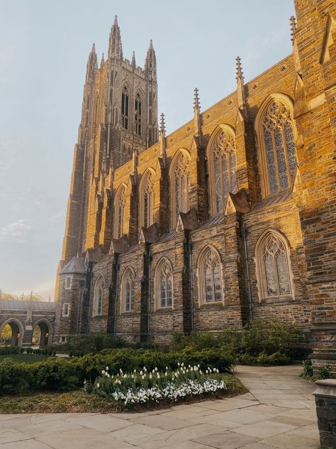 Springtime at Duke Chapel, Durham North Carolina North Carolina Durham, Durham North Carolina Aesthetic, University Of North Carolina Chapel Hill, Duke Aesthetic, Duke Gardens, College Vibes, Manifesting Board, North Carolina Chapel Hill, Durham North Carolina