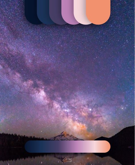 #colour #palette #board #scheme #combination #collection #selection #set #inspiration #mood #moodboard #background #brand #design #digitaldesign #graphicdesign #productdesign #webdesign #rgb #cmyk #hex #mountain #space #sky #stars #comet #planet #galaxy #constellation #moon #sun #clouds #nature #earth #trees #mist #snow #sand #waves #water #sunset #sunrise #day #night #dawn #dusk #twilight #day #night #color #pastels #soft #cute #vibes #trends #photo_mohan.reddy #leees.studio Space Colour Palette, Dusk Color Palette, Night Color Palette, Moodboard Background, Future Dusk, Paint Color Pallets, Galaxy Constellation, Warm And Cold Colours, Space Sky