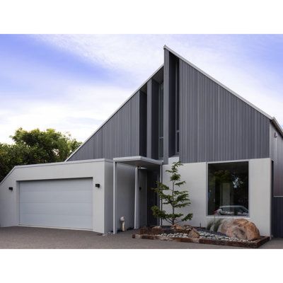 Includes a set of 4 outside siding system composite board panels measuring to 106" x 6.1" x 0.83", the ultimate solution for enhancing the exterior of your home. Crafted with meticulous attention to detail, this high-quality composite paneling boasts a stunning 106" x 6.1" size that guarantees a seamless finish. Transform your house into a modern architectural marvel with its durable construction, easy installation, and maintenance-free design. Upgrade your home's curb appeal with the board pane Gray And Black House Exterior, Outdoor Wall Panels, Shiplap Siding, Composite Board, Exterior Cladding, Accent Tile, Black House Exterior, Wood Ceilings, Wood Trim