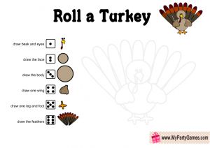 Free Printable Roll a Turkey Game for Thanksgiving Dice Drawing Games, Thanksgiving Bingo Printable Free, Roll A Dice Drawing Games, Scavenger Hunt Games For Kids, Roll A Turkey, Bingo Printable Free, Dice Drawing, Turkey Games, Roll A Dice