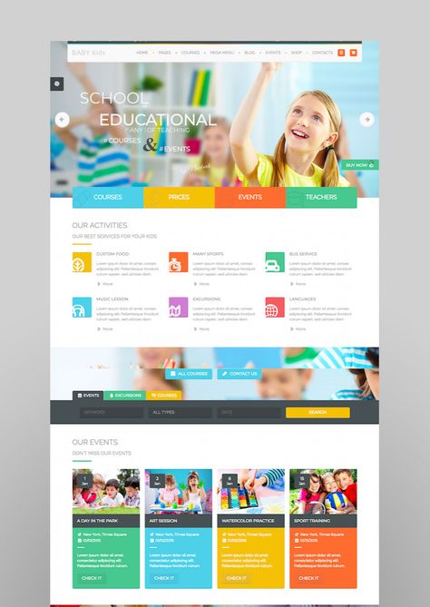 20 Top Education WordPress Themes: To Make School Sites Web Design School, Blue Website, Layout Web, Educational Website, School Site, Web Design Quotes, Template Wordpress, Creative Website, Webdesign Inspiration