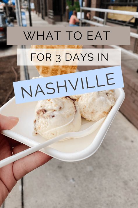 An expansive guide on the best places to eat in nashville tennessee. Nashville is full of incredible food. This guide includes where to eat for breakfast/ brunch, lunch, dinner, and of course al the best treats you need to try. Where To Eat In Nashville Tn, Where To Eat In Nashville, Nashville Places To Eat, Dinner In Nashville Tn, Nashville Food Bucket Lists, Best Places To Eat In Nashville, Nashville Trip Things To Do, Nashville Tennessee Food, Bluebird Cafe Nashville