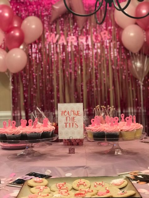 Chemo Party Ideas, No Mo Chemo Party, Done With Chemo Party, 10 Year Cancerversary Party, No More Chemo Party, Breast Reduction Party, Cancerversary Party, Breastcancerawareness Ideas, Remission Party