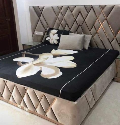 Bad Room Farnichar Design, Farnichar Design Bed, बेडरूम डिजाइन, Luxury Bed Design, Bad Room Design, Small Home Gym Ideas, Beautiful Bed Designs, Bed Back Design, Box Bed Design