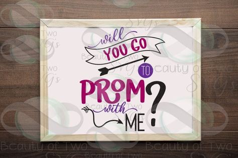 Prom Date, Prom Proposal, Image Svg, Design Bundles, Vector Design, Silhouette Cameo, Cricut Design, Instant Download, Software