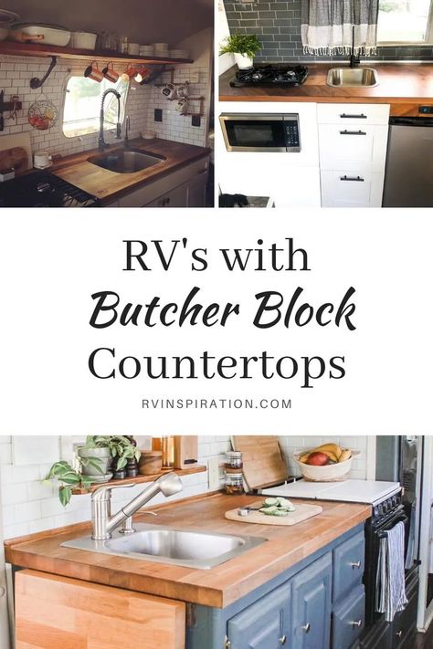 Jun 27, 2021 - Update your RV kitchen with a countertop makeover! Refresh or replace your countertops with one of these options to fit any budget. Rv Countertop, Rv Bathrooms, Rustoleum Countertop, Unique Countertops, Countertop Redo, Diy Wood Countertops, Resurface Countertops, Camper Remodeling, Countertop Makeover