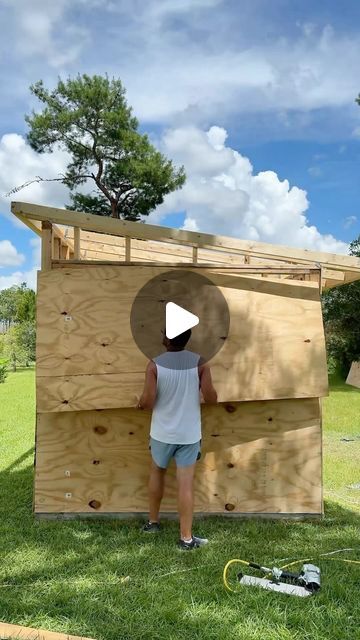 Build Shed Diy, Side Shed Ideas, Cheap Shed Ideas, Shed Backyard Ideas, Diy Shed Cheap Easy, How To Build Shed, Diy Garden Shed, Shed Build, Sheds Ideas Backyard